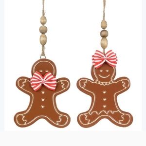 Metal 5x7 inch gingerbread boy or girl